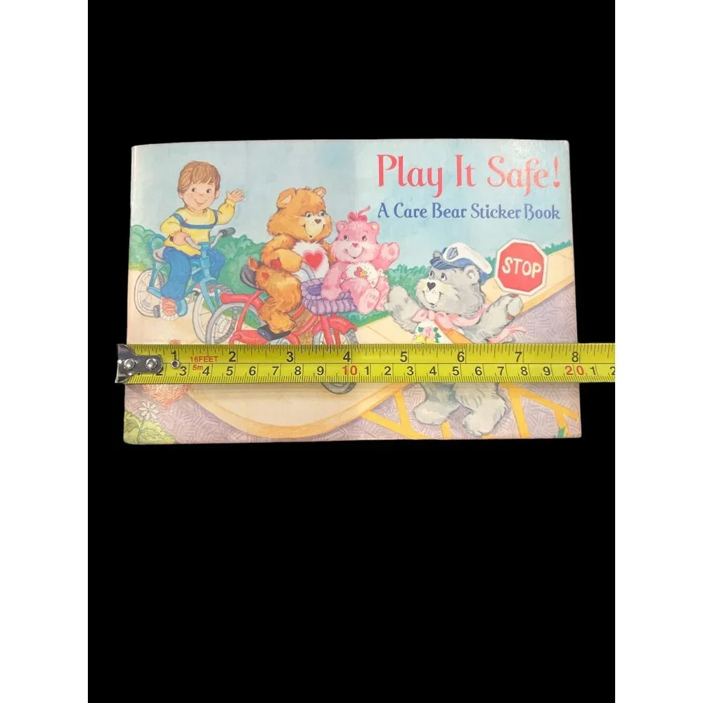 Care Bear Pizza Hut Exclusive Sticker Activity Book‎ Play It Safe 1984 NOS,
